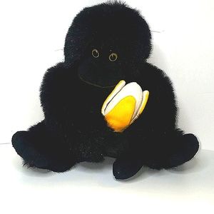 Rainforest Cafe Gorilla Banana Plush Stuffed Animal New with tags
